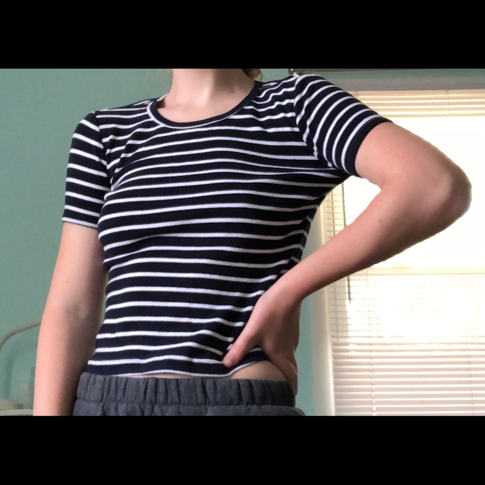 Brandy Melville barely worn striped top!